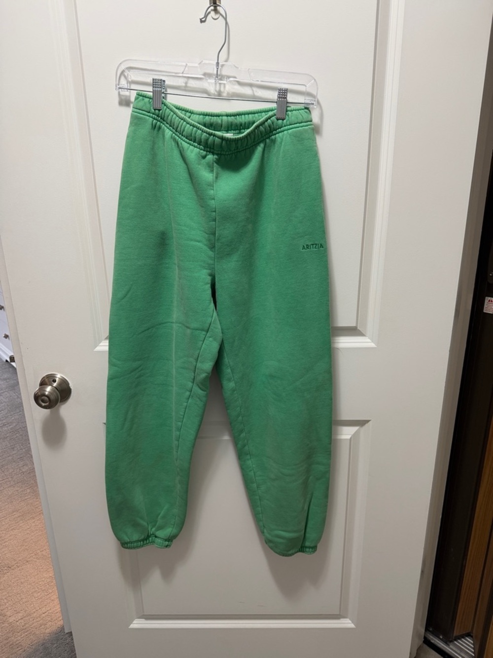 Aritzia Mint Green Sweatfleece Mega Fit Joggers